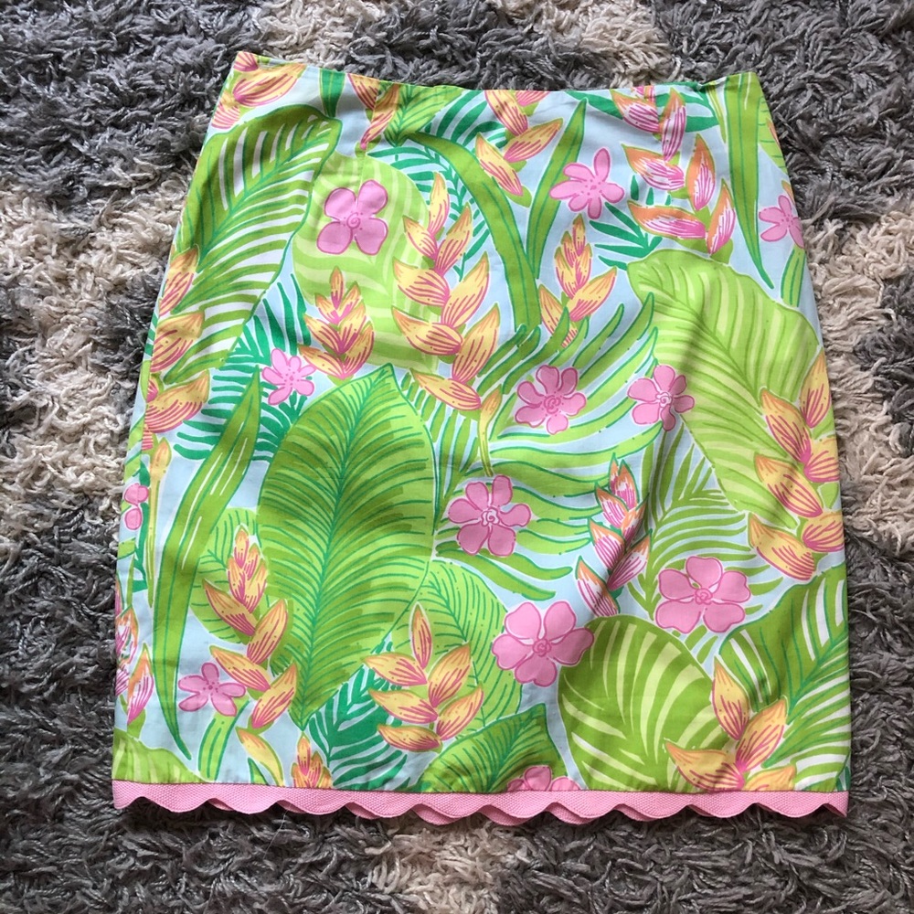 Lily Pulitzer Tropical Printed Skirt size 2